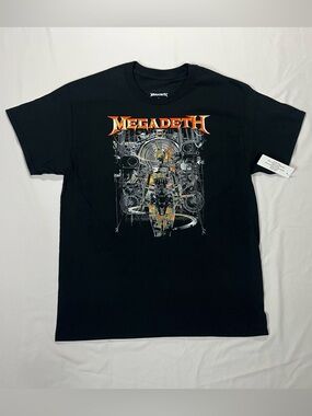 MEGADETH Black T-Shirt, heavy metal band concert merch (Brand New With Tags)
